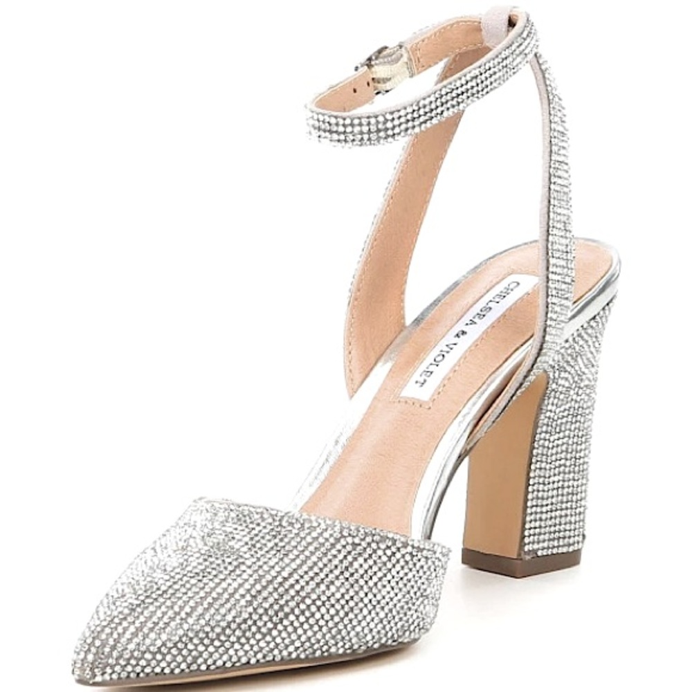 Chelsea & Violet Mary Rhinestone Heels - Picture 6 of 8